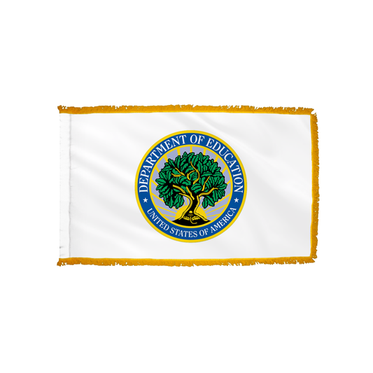 Education Flag - Indoor/Parade with Polesleeve & Fringe