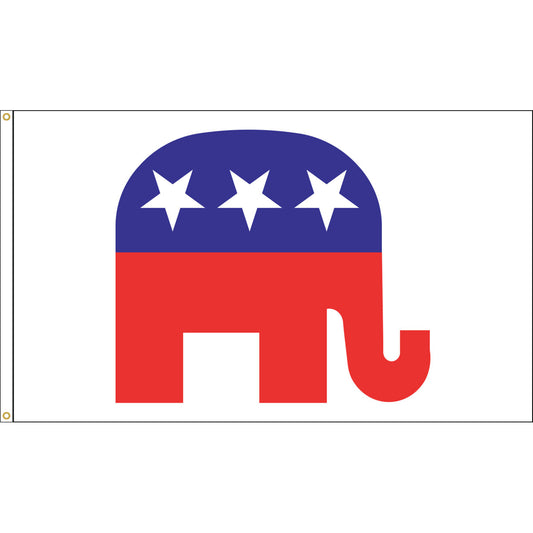3x5 ft. Republican Elephant Flag