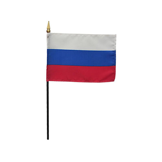 4x6 in. Russia Stick Flag