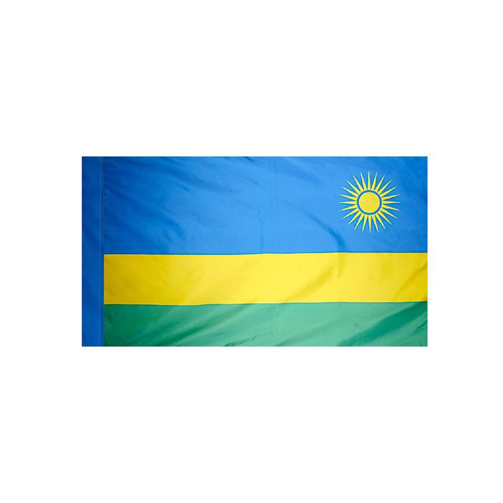 Rwanda Flag with Polesleeve