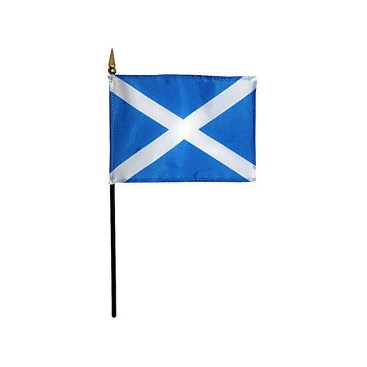 4x6 in. Saint Andrew's Cross Stick Flag
