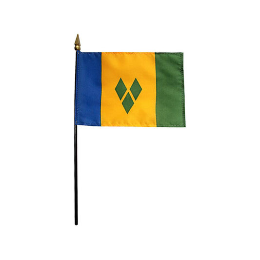 4x6 in. Saint Vincent & the Grenadines Stick Flag