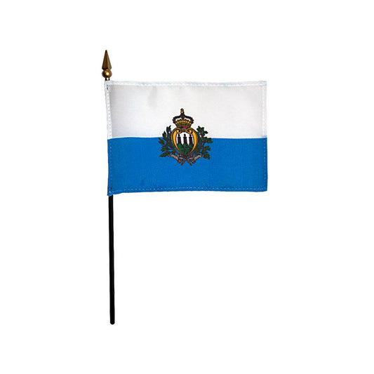 4x6 in. San Marino Stick Flag