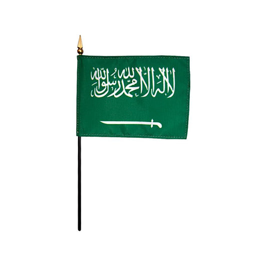 4x6 in. Saudi Arabia Stick Flag