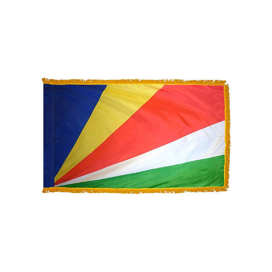 Seychelles Flag with Polesleeve & Fringe