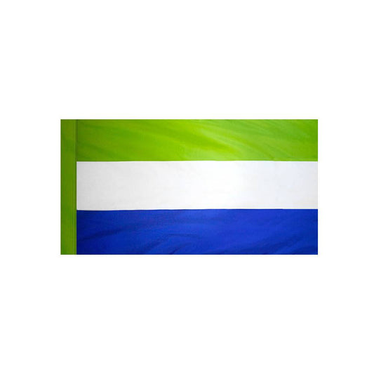 Sierra Leone Flag with Polesleeve