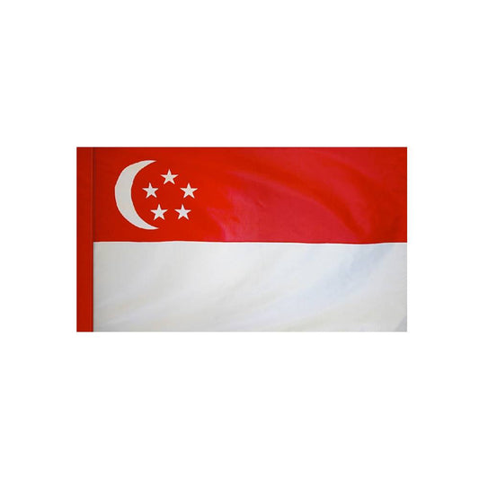 Singapore Flag with Polesleeve
