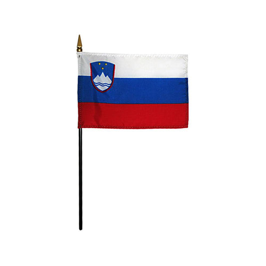 4x6 in. Slovenia Stick Flag