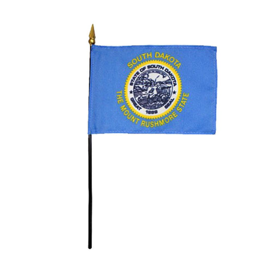 4x6 in. South Dakota Stick Flag