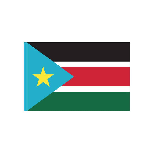 South Sudan Flag with Polesleeve