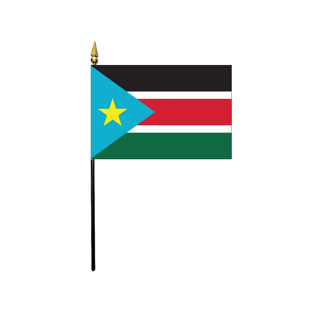 4x6 in. South Sudan Stick Flag