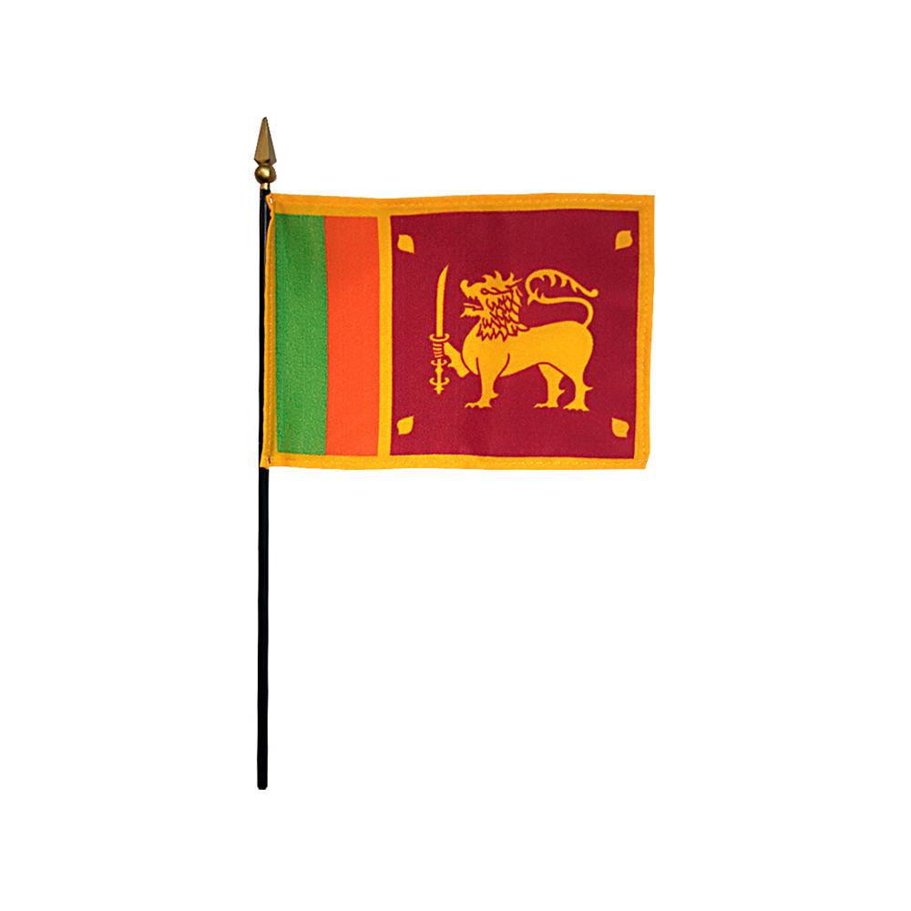 4x6 in. Sri Lanka Stick Flag