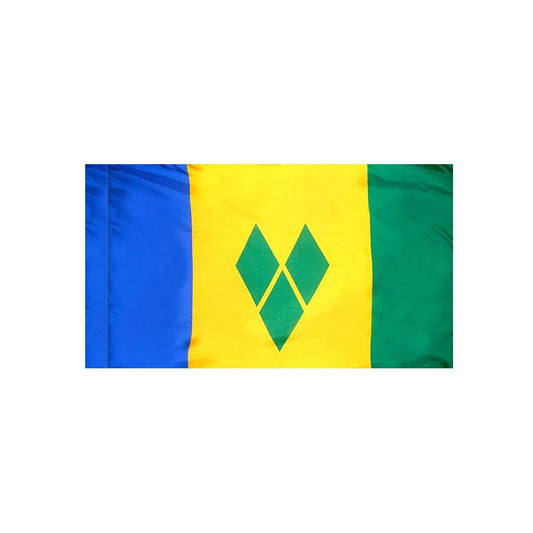 Saint Vincent & the Grenadines Flag with Polesleeve
