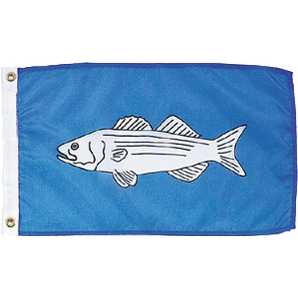 12x18 in. Striped Bass Nautical Flag