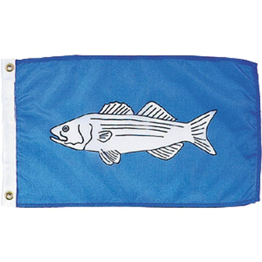 12x18 in. Striped Bass Nautical Flag