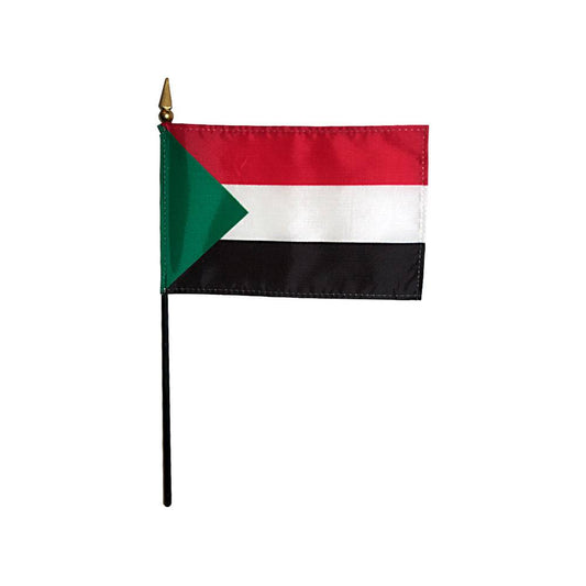 4x6 in. Sudan Stick Flag