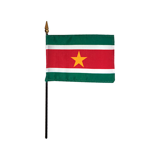 4x6 in. Suriname Stick Flag