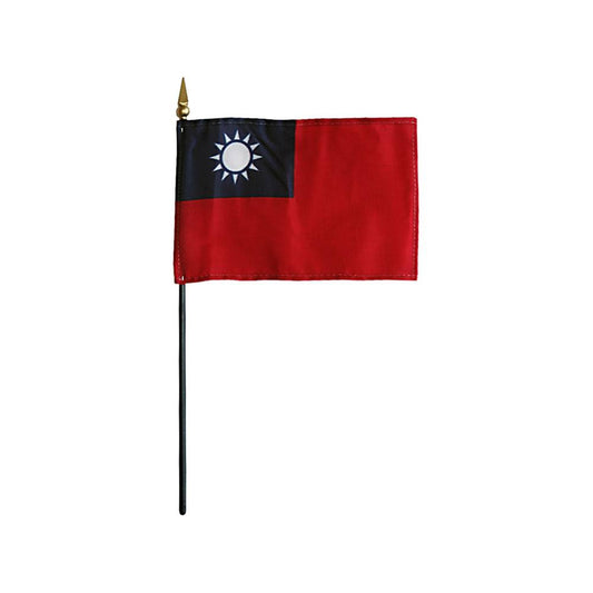 4x6 in. Taiwan Stick Flag