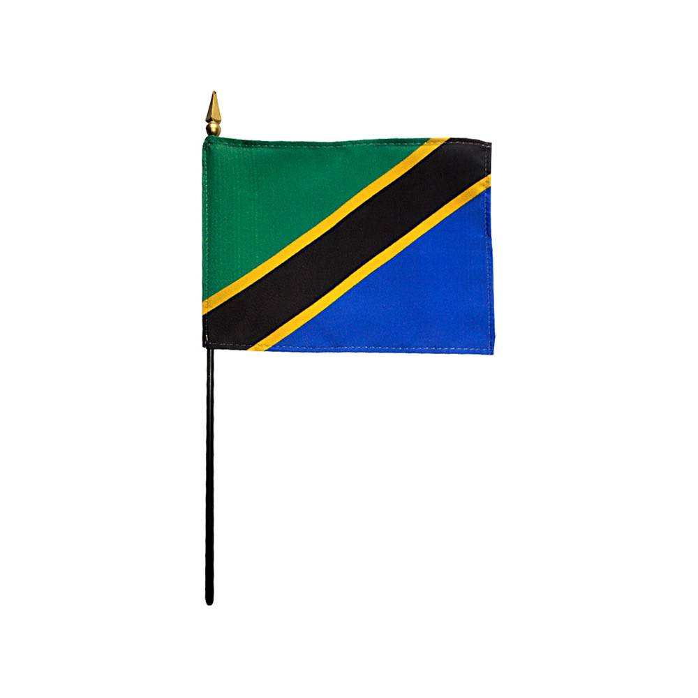 4x6 in. Tanzania Stick Flag