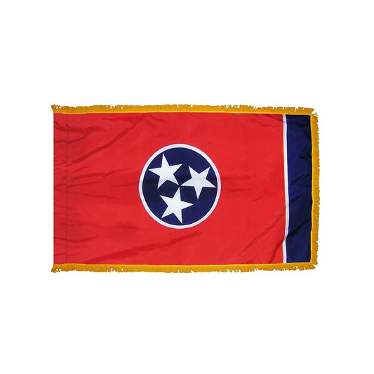 Tennessee Flag with Polesleeve & Fringe