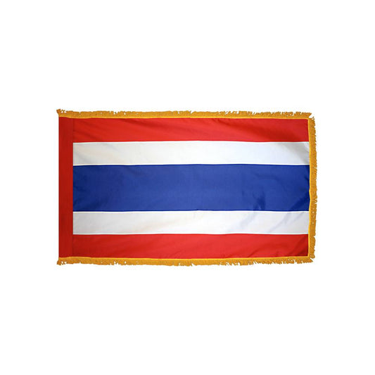 Thailand Flag with Polesleeve & Fringe