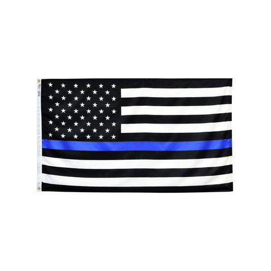 Thin Blue Line American Flag