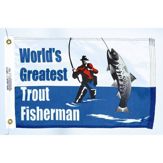 12x18 in. World's Greatest Trout Fisherman