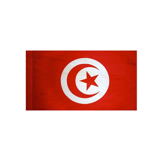 Tunisia Flag with Polesleeve