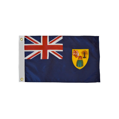 12x18 in. Turks & Caicos Nautical Flag