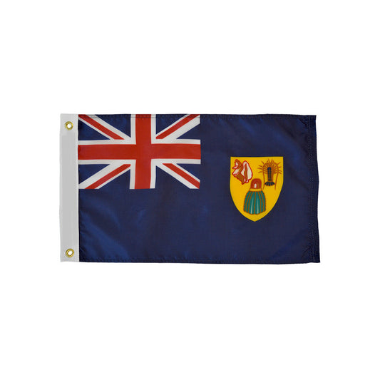 12x18 in. Turks & Caicos Nautical Flag