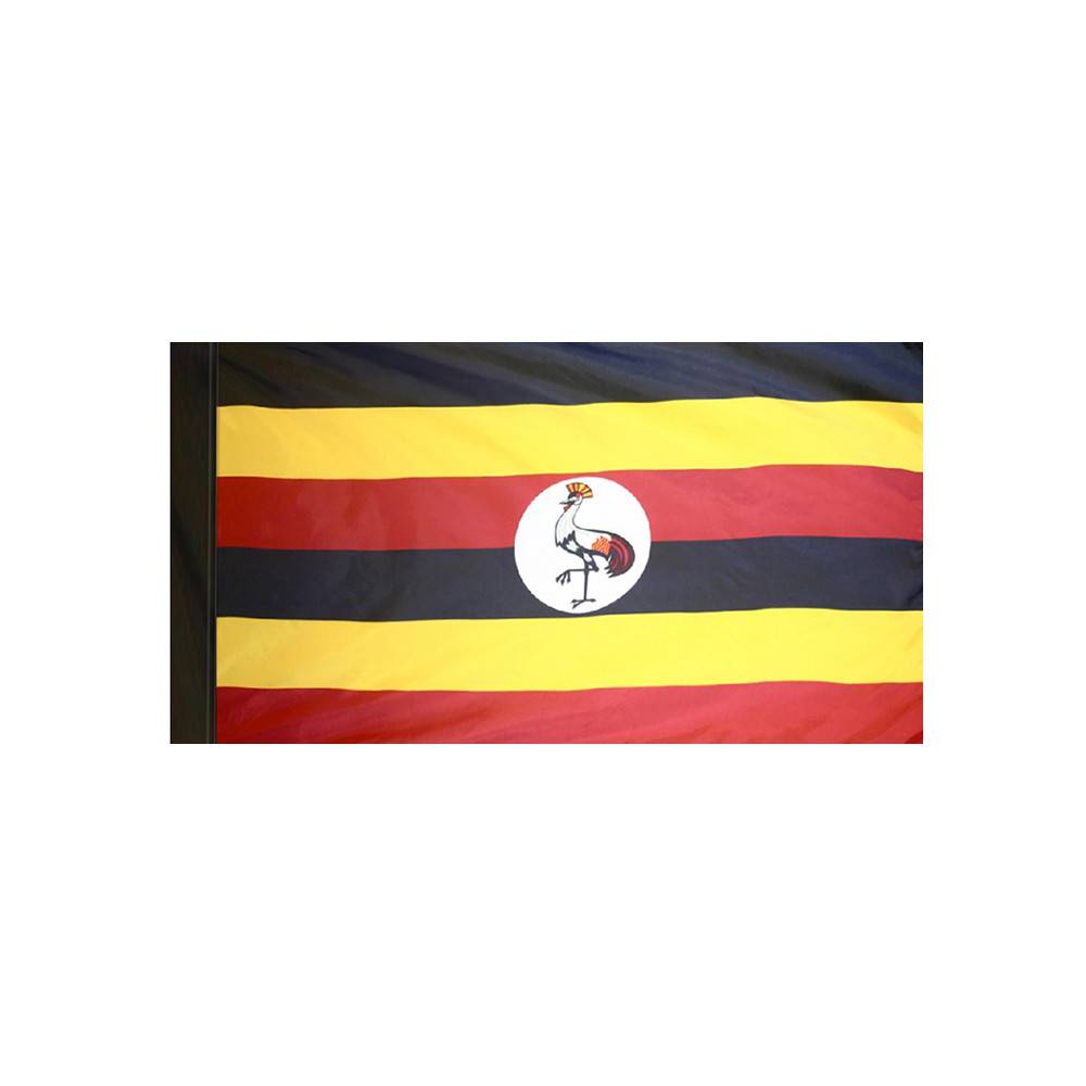 Uganda Flag with Polesleeve