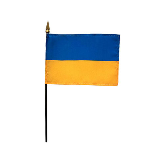 4x6 in. Ukraine Stick Flag