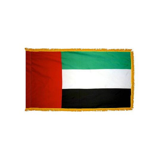 United Arab Emirates Flag with Polesleeve & Fringe
