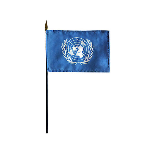 4x6 in. United Nations Stick Flag