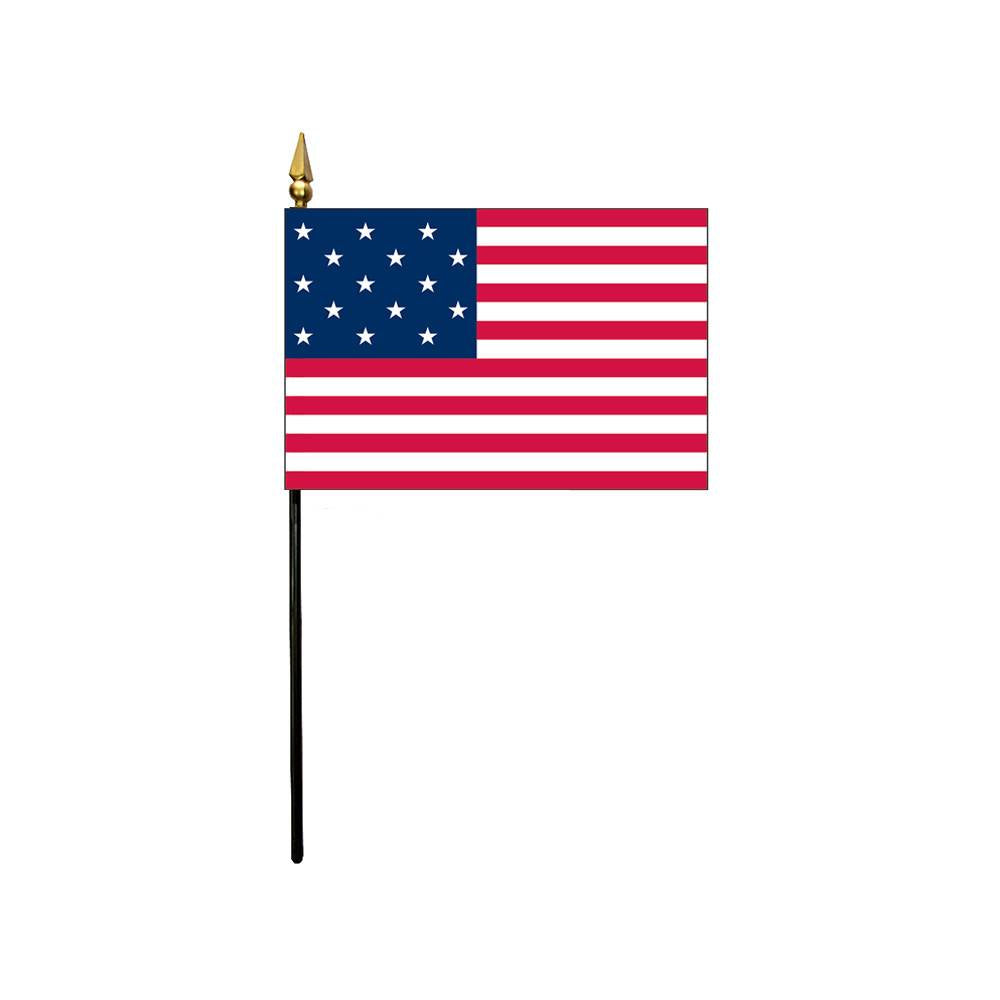 4x6 in 15-Star Fort McHenry Stick Flag