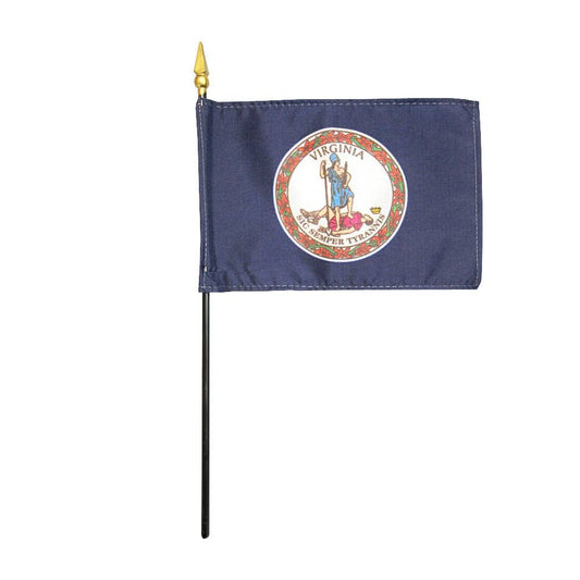 4x6 in. Virginia Stick Flag