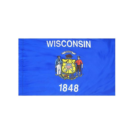 Wisconsin Flag with Polesleeve