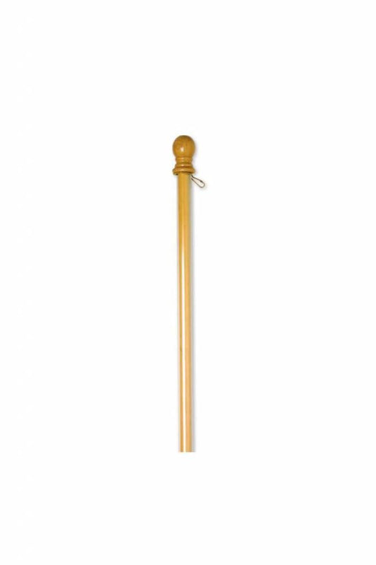 One-Piece Wood Outdoor Flagpole
