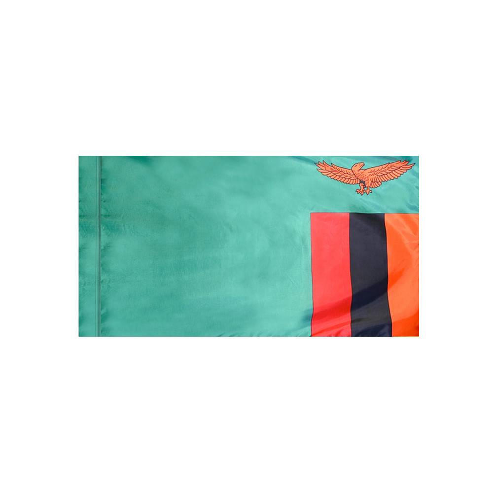 Zambia Flag with Polesleeve
